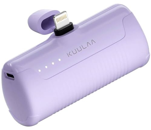 Kuulaa Mini Power Bank Portable Charger for iPhone Small Battery Pack Charger Portable 4500mAh Mini Battery Bank Compatible with iPhone 14/14 Pro Max/13/13 Pro Max/12/11/XR/X/8/7/6, etc