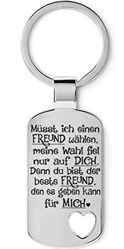 Lieblingsmensch Familien - Schlüsselanhänger Modell: Müsst ich einen Freund wählen...
