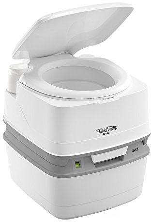 NRS Healthcare Porta Potti Qube 365 Chemical Portable Toilet with Piston Flush