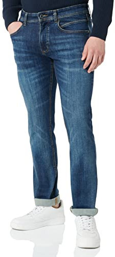 camel active Herren Regular Fit 5-Pocket Jeans aus Baumwolle Blau, menswear-38/38