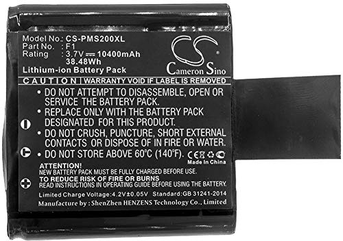 CS-PMS200XL Akku 10400mAh Kompatibel mit [Pure] Avalon N5, Evoke D4, Evoke D4 Domino, Mio, D6, F4, H4, H4 Prestige, H6, H6 Prestige, Jongo S3, Jongo S340b, S3X, Sensia 200D, Sensia 200D Connect Erset