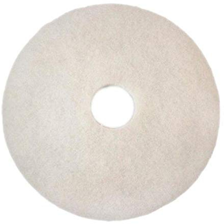 Discos en blanco de abrillantado profesional. Caja 5 uds. Son discos de limpieza especial para abrillantado de suelos en alta calidad. Uso en máquinas pulidoras