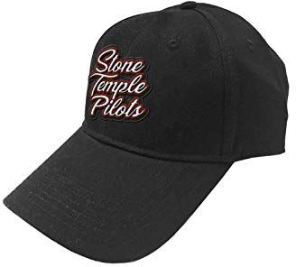 Stone Temple Pilots Baseball Cap Scroll Band Logo Nue offiziell Schwarz One Size