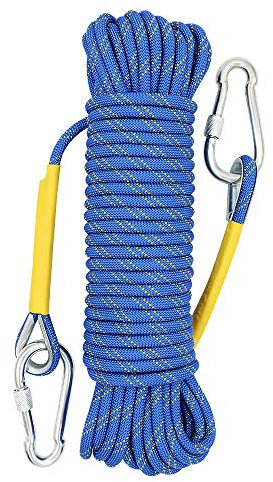 X XBEN Multi-use 8mm 10m Outdoor Rope Home Emergency Escape Rope, Blue Multifunctional Cord Safety Rope for Magnetic Fishing Hiking Caving Camping