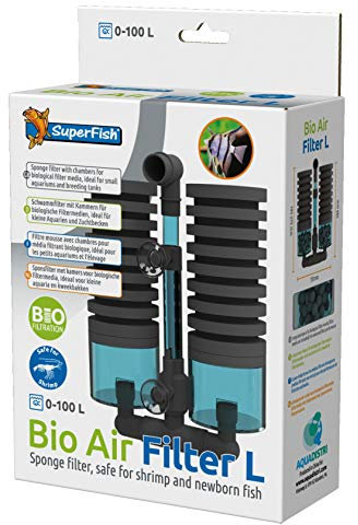 Superfish Bio Air Filter L : Aquarium jusqu'à 100 litres