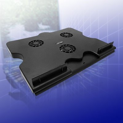 Ruilogod PC Notebook 3 Fan Cooling Cooler Pad w 4 Ports USB Hub Black (id: 0a5 a54 936 b3f 091 (id: 0a5 a54 936 b3f 091