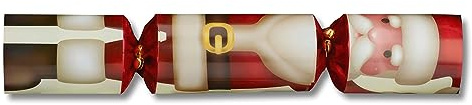 Olde English Crackers Father Christmas Party Favors - Set of 50 elegant red and white favors for larger family gatherings and holiday events
