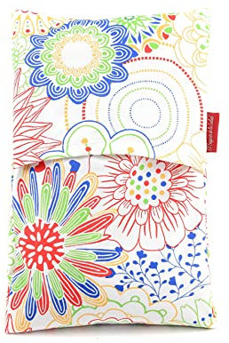 Microwave Thermal Seed Bag | Helps Relieve Muscle Pain Thanks to Dry Heat | Washable Cover 100% Cotton Spring (23 x 15 cm, Lavender Scent)