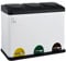 SVITA TC3X15 Treteimer Pulverbeschichteter Stahl 45 L Weiss 3X15 L dreifach Abfalleimer 3er-Mülleimer Mülltrennung Küchen-Eimer