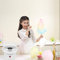 Zuckerwattemaschine für Zuhause, Zuckerwatte-Maschine Set Mit Zuckerwatte Stäbchen & Messlöffel, Zuckerwatte in nur 2 min (Weiß)