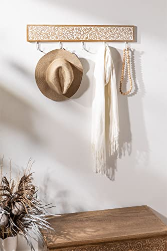 SKLUM Wandgarderobe aus Mangoholz Bouran Mango