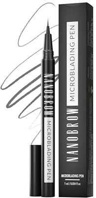 Nanobrow Microblading Pen - Enhancing, Thickening, Eyebrow Filling. Brow pen with ultra-thin tip (Ash Blonde)