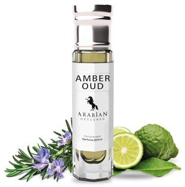 Arabian Opulence FR5 AMBER OUD Roll-on Parfümöl | Konzentriertes Parfüm Körperöl | Langanhaltendes Parfüm auf Ölbasis für Männer und Frauen | Reisegröße Alkoholfreies Parfümöl Flasche (6ml)