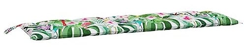 vidaXL Gartenbankauflage, Bankauflage Sitzkissen Outdoor, Polsterauflage Auflage für Gartenbank, Bankpolster Bankkissen, Mehrfarbig 180x50x7cm Oxford-Gewebe