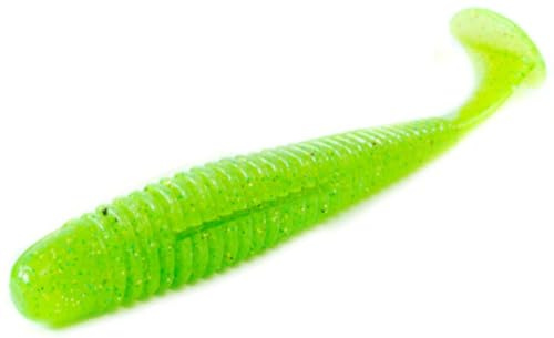 Noike Wobble Shad 4' 10,2cm - 6 Gummifische, Noike Farbe:Chartreuse UV