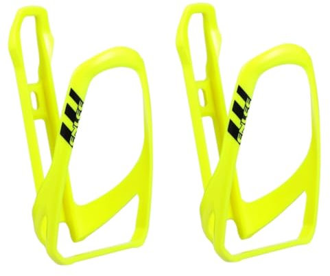 CLISPEED Gelber Fahrrad Flaschenhalter 2 Stück Fahrrad-flaschenhalter Leicht Wasserflasche Kunststoff Karaffe -getränkehalter Kinderwagen-flaschenhalter Gepäckträger Fahrrad-flaschenhalter