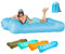 COOZMENT Tragbare aufblasbare Couch, wasserdichte aufblasbare Liege, Luft-Sofabett, 317,5 kg Kapazität, aufblasbare Couch, blaues aufblasbares Strandstuhl-Bett, Luftcouch für
