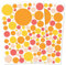 Punalu Kreis Set 176 Stück Wandtattoo für Babyzimmer Aufkleber Sticker Kreise Wandaufkleber Kinderzimmer Deko Punkte Dots Klebepunkte (Orange 1)