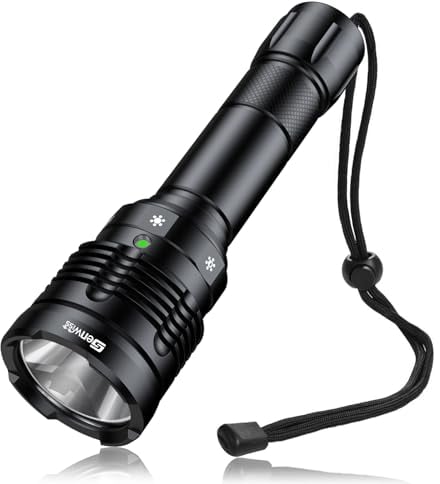 Genwiss Torcia Subacquea a Led, Torcia Subacquea da 2000 Lumen IPX8 Impermeabile, Torcia Subacquea Ricaricabile, Torcia Subacquea a Led per Esterno