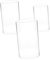 IMIKEYA 3Pièces Lot de Bougeoirs Cylindriques Verre Transparent pour Bougies Abat-Jour Tube Ouvert Décoration pour Ambiance Romantique
