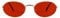 Laurinny Retro Oval Sunglasses for Women Men Vintage 90s Hippie sunglasses Classic Metal Frame Eyeglasses(Gold/Red)