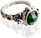 CROKZ Fluch der Karibik Ring Captain Jack Sparrow Todesfinken Totenkopf grüner Kristallstein Vintage Retro Johnny Depp Großhandel /719 (Size : Ring Size: 9)