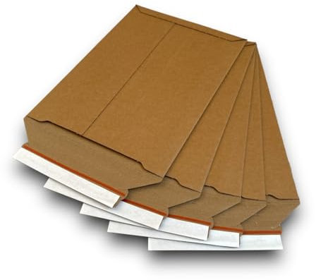 200 x Versandtaschen A4 Selbstklebend Aus Karton, Büwa Verpackung für Kleidung, Büchersendung, Dhl Umschlag A4, Warensendung B4
