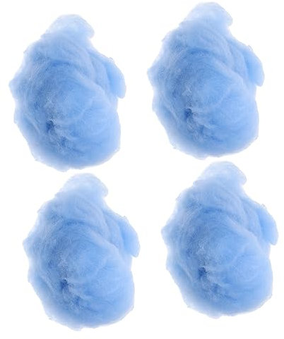STOBAZA 4 Pièces Accessoire Lumineux Flottant Plafond Suspendu Décorations De Nuages Modèle De Décoration Murale Plafond Faux Lustre Forme De Coton