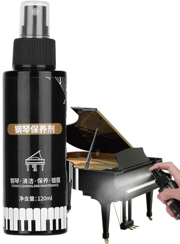 120ml Klavierpolitur Und Reiniger, Hochglanz-Finish Für Klaviertasten - Klaviertastenreiniger, Klavierlack Und Reiniger, Klaviertastenreiniger Guitar Polish Spray Musikinstrumentenpolitur