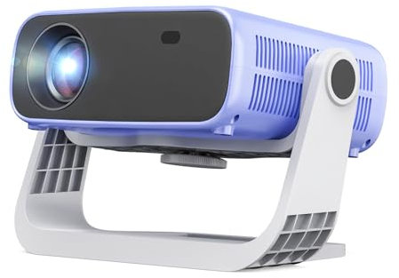 ZDK 2025 New Smart Projector Built-in Apps, Full HD 1080P,680 ANSI WiFi 6 and Bluetooth Portable Outdoor Projector, Low Noise Home Cinema Bedroom Video Mini Projector for iOS/Android