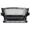 Grill Glanz Schwarz Doppelsteg Sport Kühlergrill Für Au&di Q5 SQ5 Sline 2009–2011, schwarzer Front-Sport-Honeycomb-Haubengrill Grill Schwarz Glänzend Doppel-Lamellen Grill