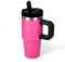Taza térmica para niños, paja 100% a prueba de fugas, taza pequeña de 14oz/413ml vaso de acero inoxidable 304, regalo para niños, regalo de graduación de viaje regalo barbi mezcla