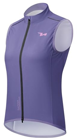 ROCKBROS TVI Damen Winddichte Weste Fahrradweste Leichtweight Atmungsaktiv Leichte Frauen Ärmellose Jacke Pendeln Laufen Wandern Camping Outdoorsport