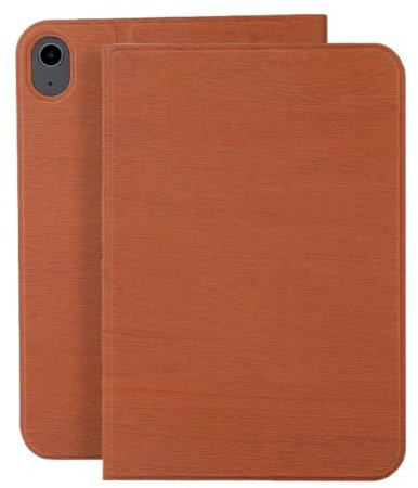 XYAL Covers e Custodie, Custodia in pelle con texture in legno vintage, custodia protettiva con funzione di sospensione/riattivazione compatibile con iPad mini 6 2021/mini 7 2024 da 8,3 pollici(Marron