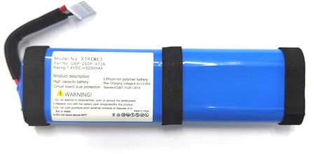 GDDGFVKV Batterie sans fil Bluetooth GSP-2S2P-XT3A XTREME3 7,4 V 5200 mAh compatible avec haut-parleur Bluetooth JBL Xtreme 3