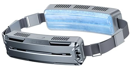 CHICIRIS Tragbarer Hüftventilator, Innovatives Kühlsystem für Heißes Wetter, Sport, 3 Geschwindigkeiten, Mini-USB-Gürtelventilator für Outdoor-Reisen, ABS, PC, 1 X Ventilator