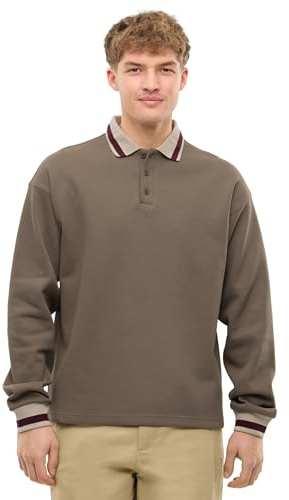 Johnny Urban Poloshirt Herren & Damen - Brandon - Polo Langarmshirt aus Baumwolle & Polyester - Oversized Pullover Unisex - Schwerer Stoff
