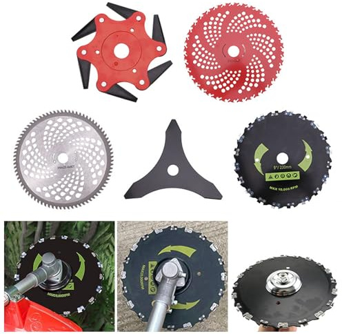 36- Eater Blade 80- Carbide Tip Brush Cutter Blade Grass Trimmer Blade Replacement for Wacker