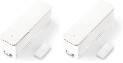 Bosch Smart Home Tür-/Fensterkontakt II, Smarter Sensor zum energieeffizienten Heizen, kompatibel mit Amazon Alexa und Google Assistant, weiß (Packung mit 2)