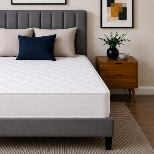 eXtreme comfort ltd Flame Essentials Small Double Mattress | Bonnel Spring, Soft Comfort Support, Breathable Cover, Vacuum Packed, White, 4ft x 6ft3 (120 x 190 x 18cm)
