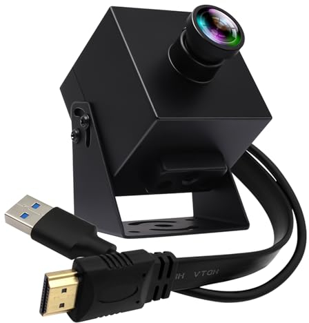 HDMI USB Kamera 60fps Hochgeschwindigkeitskamera ELP 4K HDMI USB 3.0 PC Kamera mit gleichzeitiger Ausgabe 2facher Digitalzoom Kameraversorgung für Gottesdienste Gottesdienste Bildung Arbeit TV Projekt