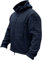 TACVASEN Herren Fleecejacke Military Outdoor Winddichte Jacke mit Kapuze- Gr. XXL, Navy Blau