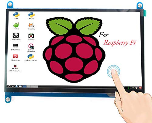 Padarsey HDMI TFT LCD Display Monitor 7 Inch 1024 x 600 HD Screen with Touch Function for Raspberry Pi B+/2B Raspberry Pi 3B