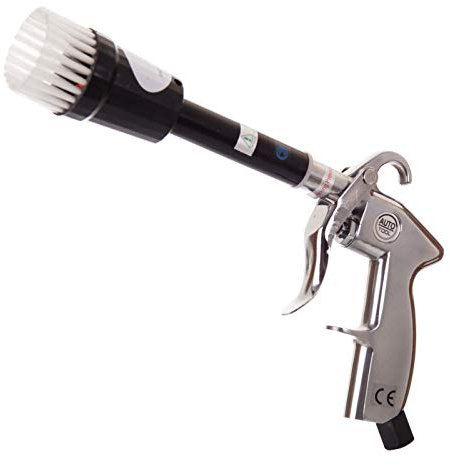 TC TECHNIC HCL-14 Polsterreinigungspistole Reinigungspistole mit Bürste– Druckluftpistole für Autositze, Teppiche, Lüftung, ohne Behälter – 6 Bar