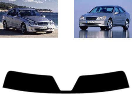 Tintcom.com Láminas Solares Pre-Cortadas para-Mercedes C Class W203 4-Puertas Sedán 2000-2007 Parasol (20% Oscuro Ahumado)