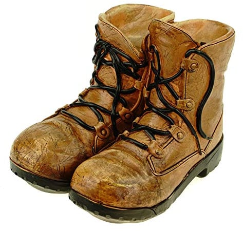 Udo Schmidt GmbH & Co. KG Spardose Wanderstiefel 16 cm Polyresin Sparschwein wandern Stiefel Urlaub Berg