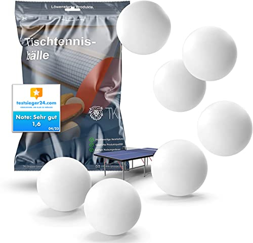 TK Gruppe Timo Klingler 12x Tischtennisbälle Ball Bälle weiß Set Tischtennisball 40 mm Ping Pong für Training & Wettkampf - Tischtennis Indoor & Outdoor