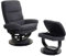 Mendler Relaxsessel HWC-C16, Fernsehsessel TV-Sessel Hocker mit Staufach, MVG-Zertifiziert - Stoff/Textil dunkelgrau