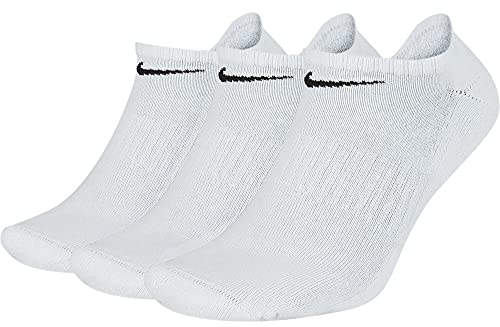 Nike Everyday Lightweight No Show Socks Socken 3er Pack (L, white)