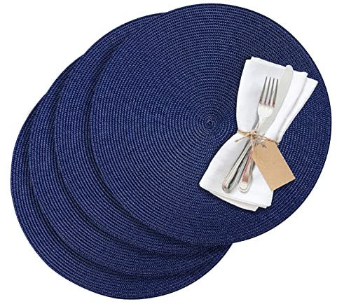 Westmark, Tischset/Platzset, CIRCLE, blau, Set 4tlg, abwischbar, Synthetik, Ø 38 cm, Saleen Edition, 01211018154